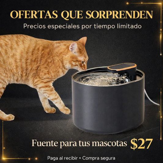 FUENTE DE AGUA AUTOMATICA PARA MASCOTAS HYDROPET