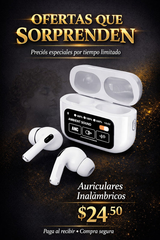 AURICULARES CON PANTALLA INALAMBRICOS SMARTPODS X