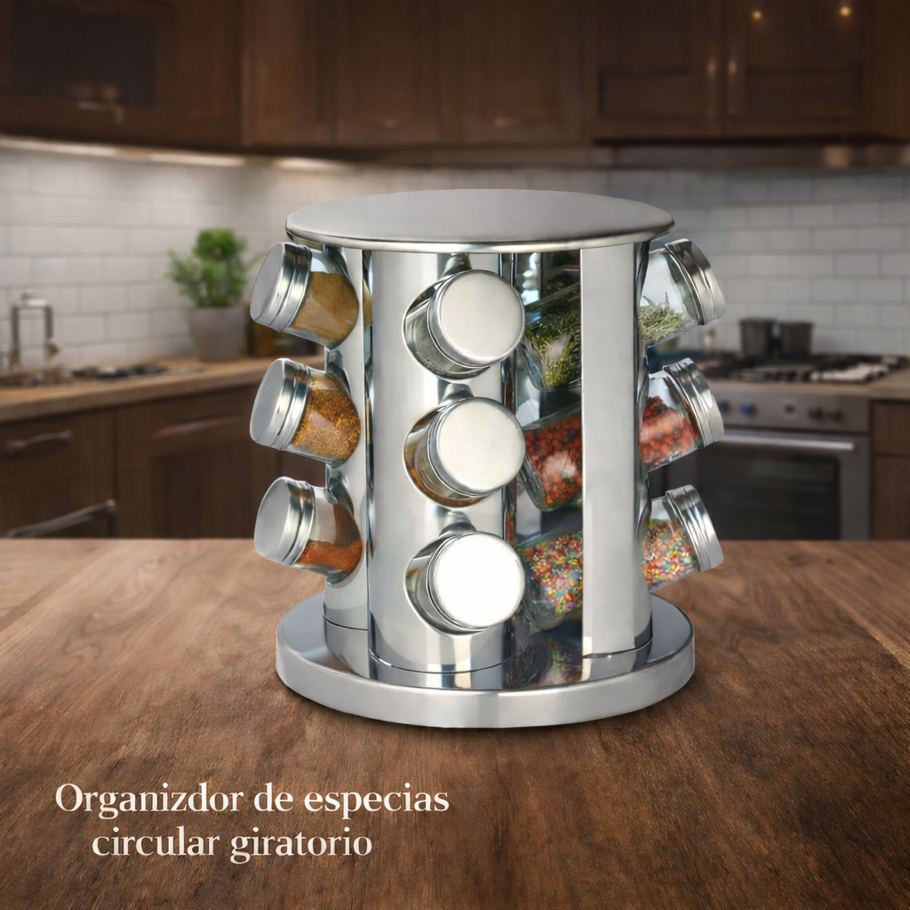 ORGANIZADOR DE ESPECIES CIRCULAR GIRATO SPICE CHEF ORGANIZER