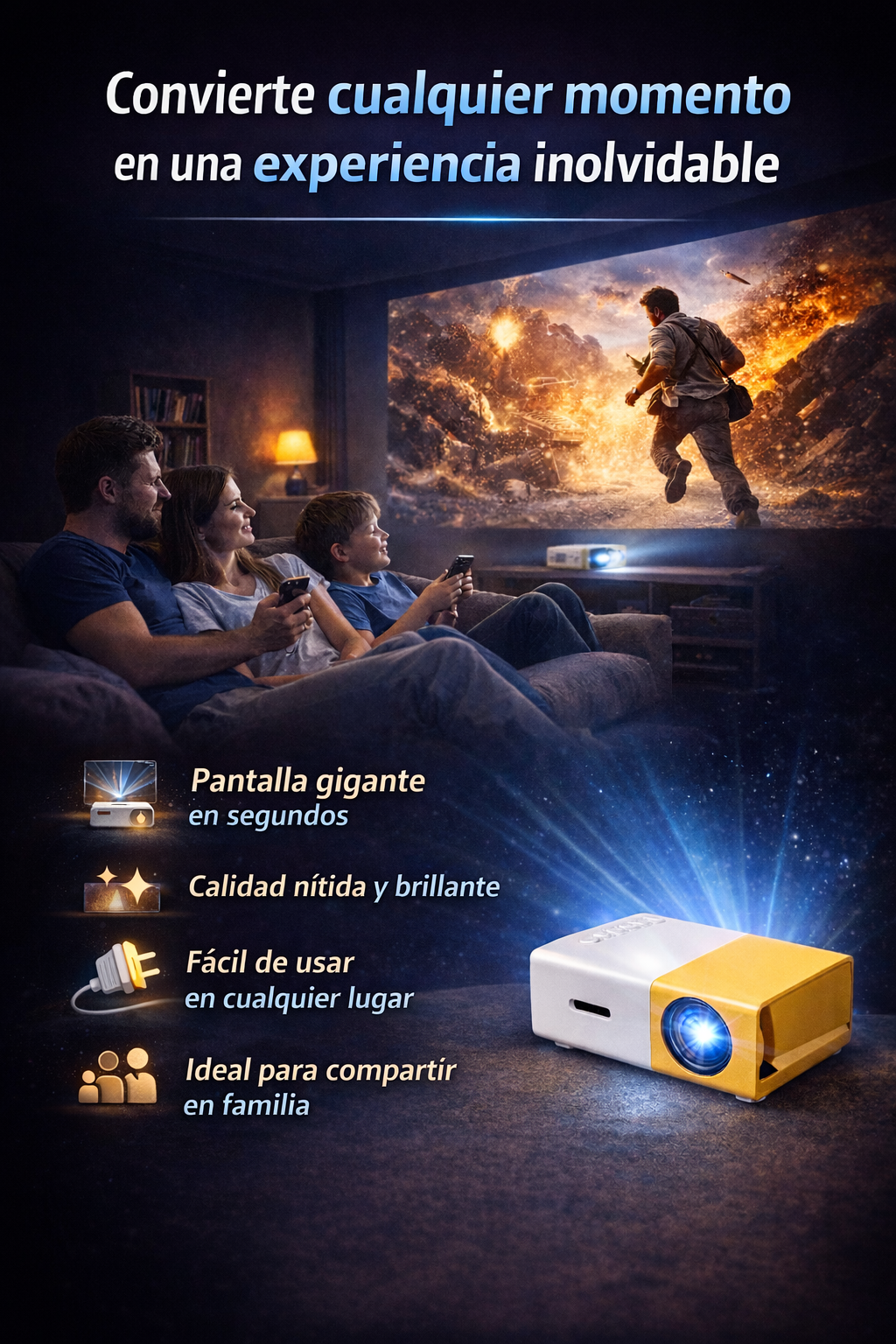 MINI PROYECTOR LED CineBox Pro