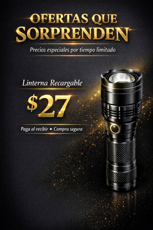 1000M LINTERNA RECARGABLE FLASHPOWER