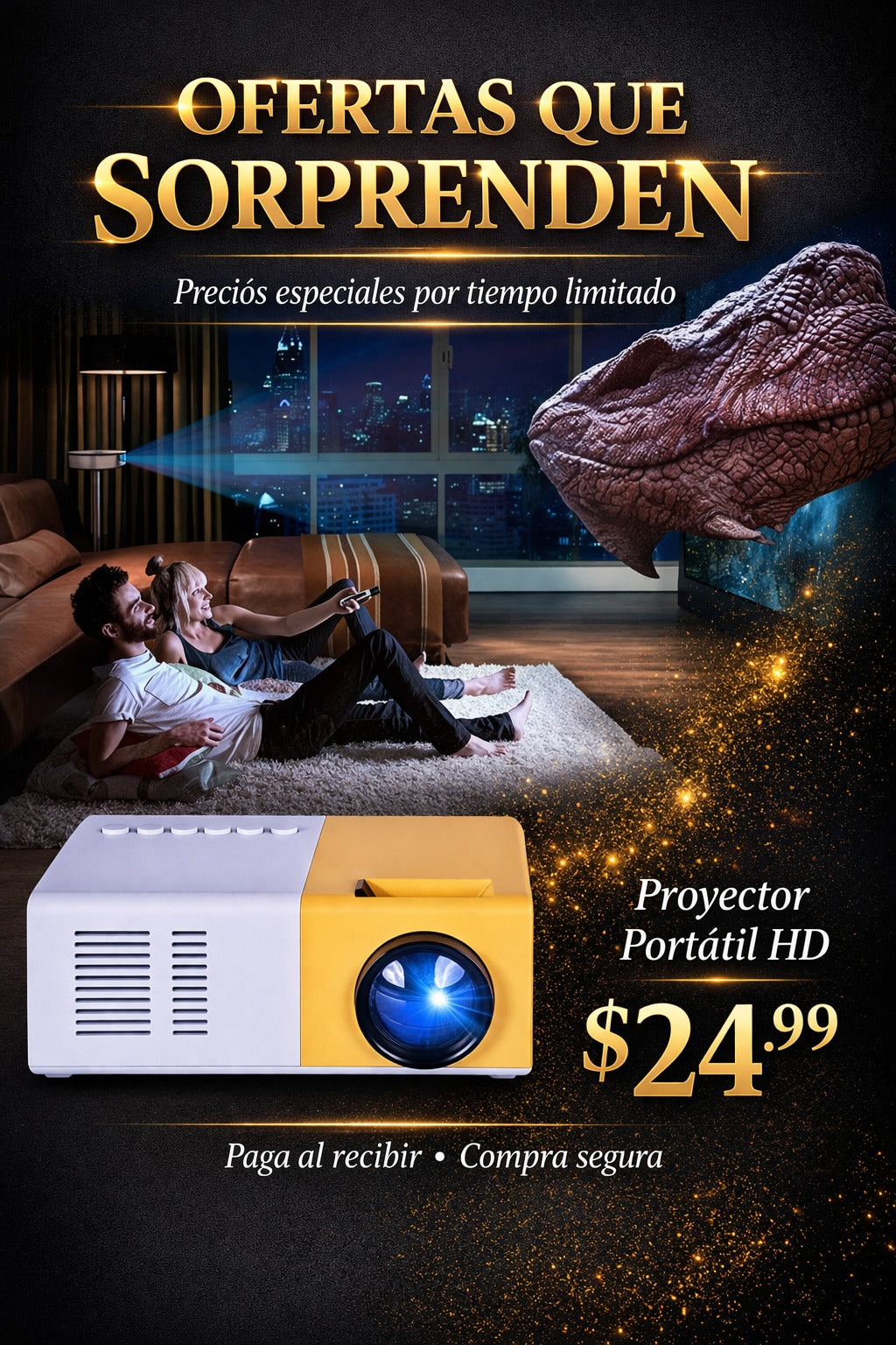 MINI PROYECTOR LED CineBox Pro